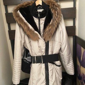 Marcona Hooded Quilted Down Coat, Size 3x New W/O tags